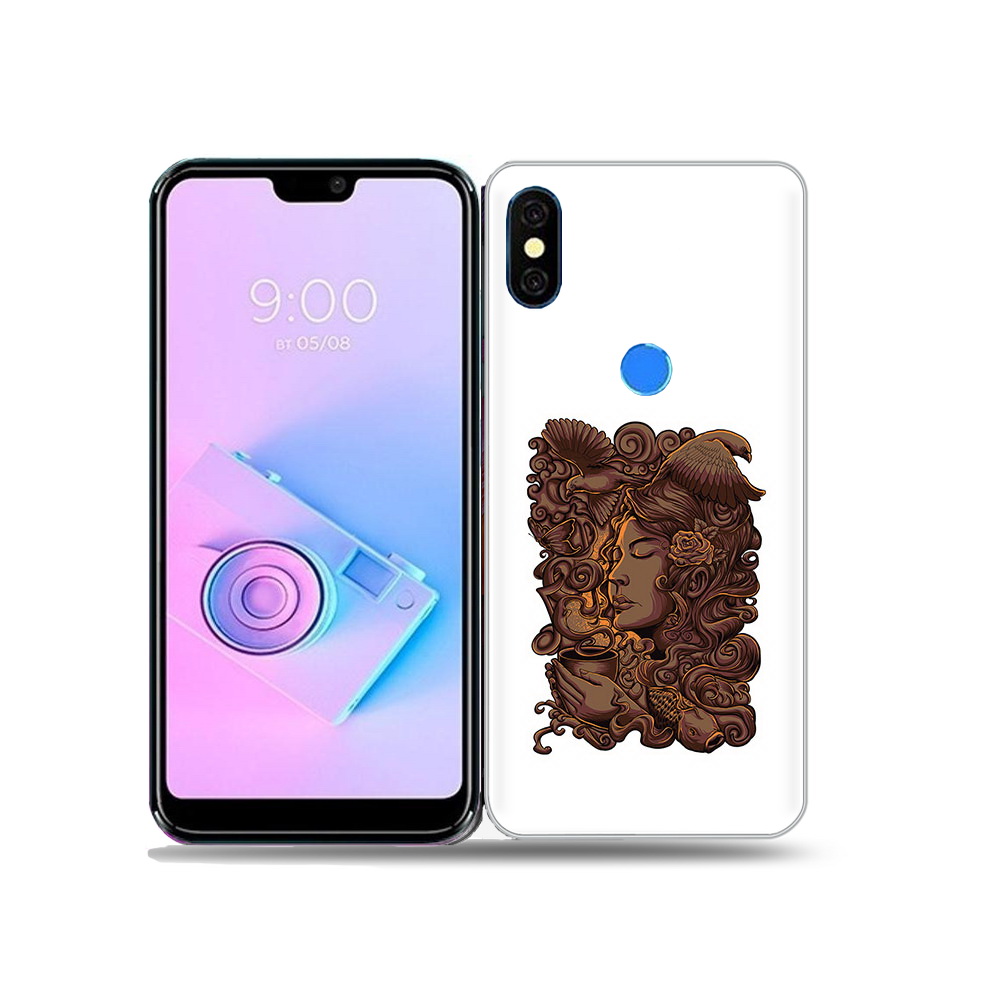 

Чехол MyPads Tocco для BQ 5731L девушка с длинными волосами абстракция, Прозрачный, Tocco
