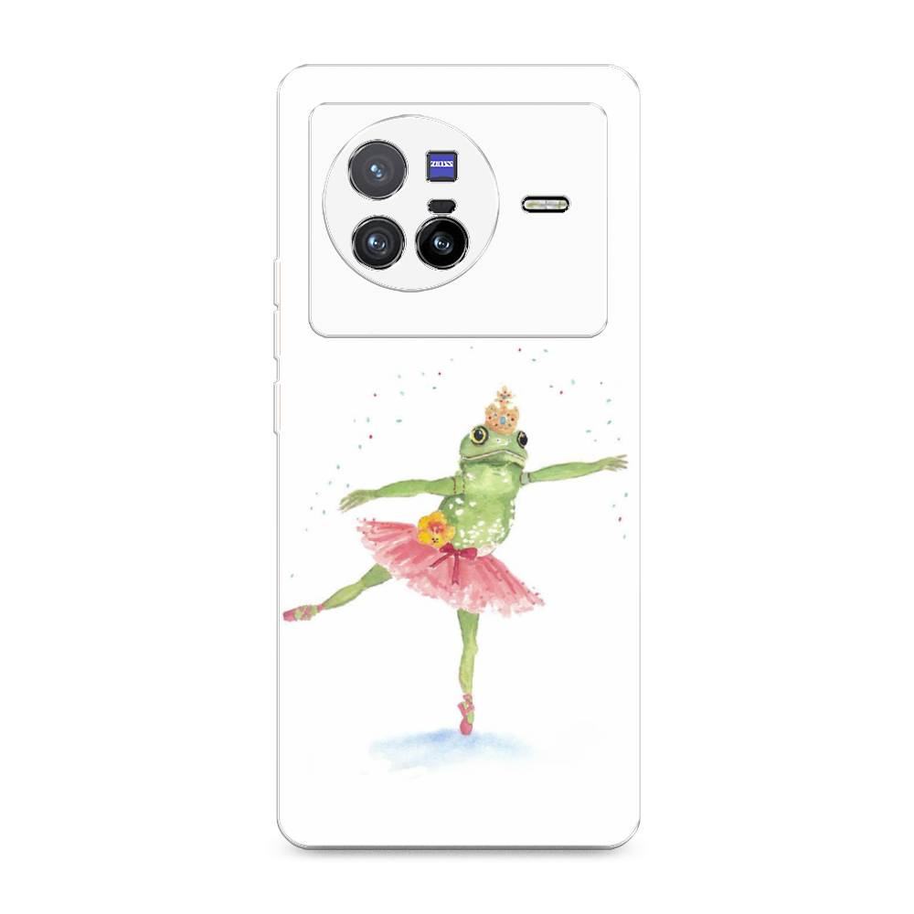 

Чехол на Vivo X80 "Лягушка-балерина", Зеленый, 266550-4