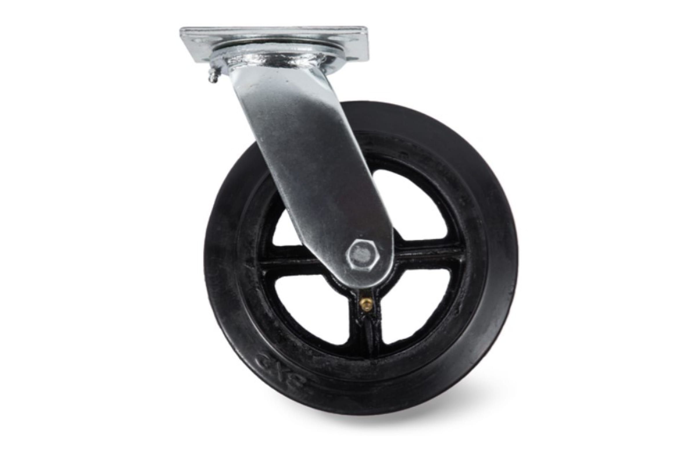 Колесо большегрузное поворотное резиновое SCd 63 150 мм TOR 1003226 большегрузное поворотное резиновое колесо tor