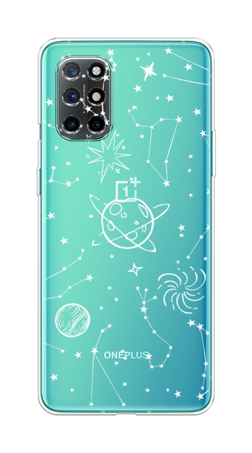 

Чехол на OnePlus 8T "Планеты в космосе", Белый, 151150-2