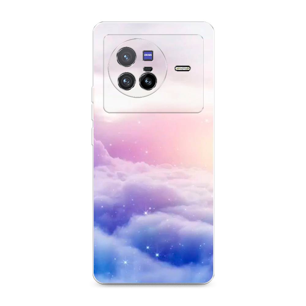 

Чехол на Vivo X80 "Небеса", Голубой;белый;розовый, 266550-2