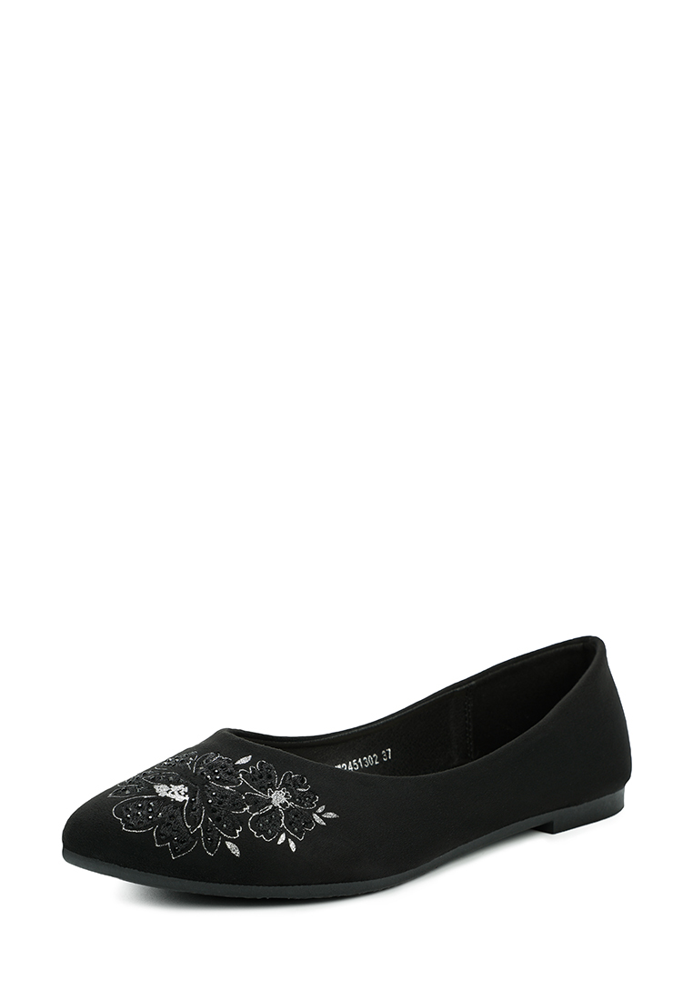 фото Балетки женские t.taccardi 198869 черные 38 ru