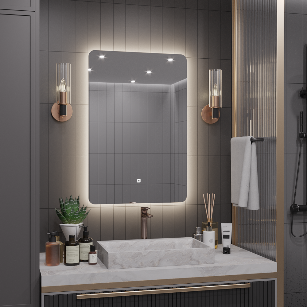 Зеркало Эос 70*50 с нейтральной LED-подсветкой