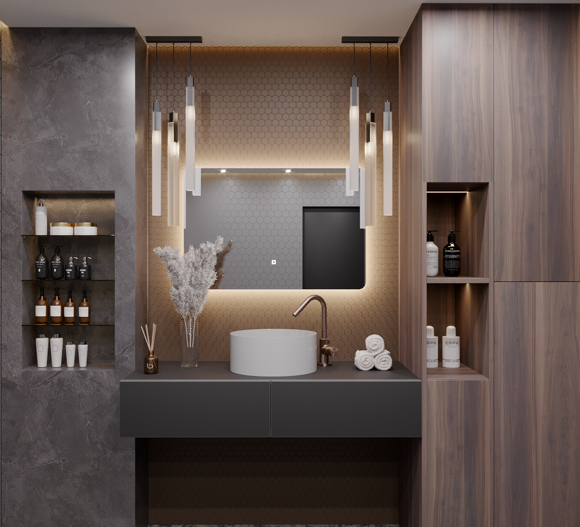 Зеркало для ванной Alias Эос 40*80 с нейтральной LED-подсветкой горизонтальное