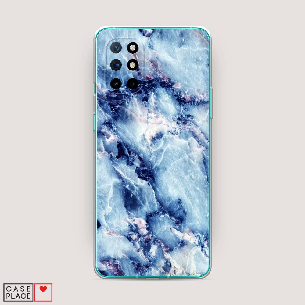 

Чехол на OnePlus 8T "Мрамор с синими прожилками", Синий, 151150-3