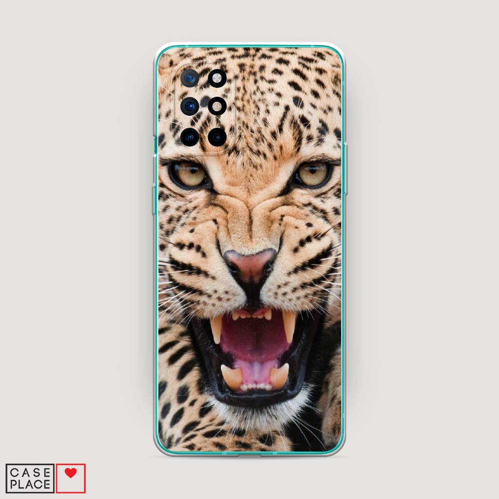 

Чехол на OnePlus 8T "Леопард 3d", Бежевый;черный, 151150-6