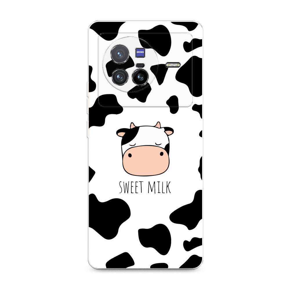 

Чехол на Vivo X80 "Sweet milk", Розовый;белый;черный, 266550-1