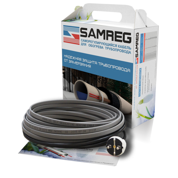 греющий кабель для труб samreg 16 2 10 метров Греющий кабель для труб Samreg 24-2 (11 метров)