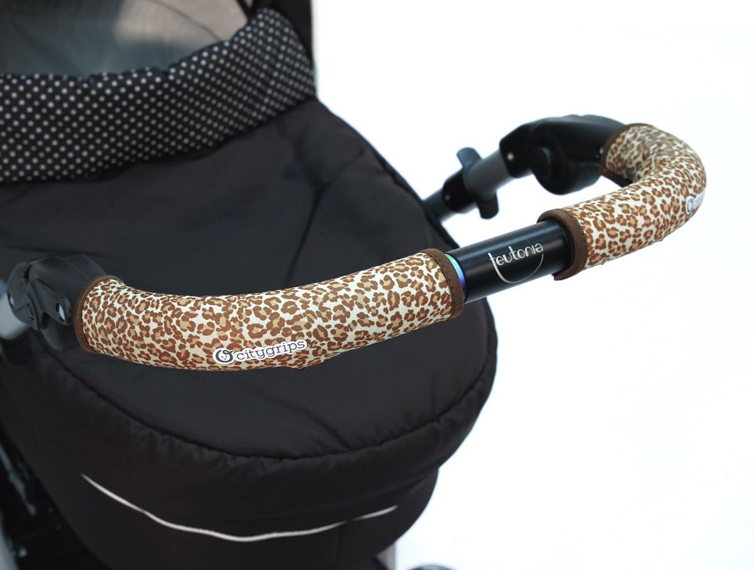 фото Чехлы choopie citygrips на ручку для универсальной коляски длинные 511/9341 brown leopard