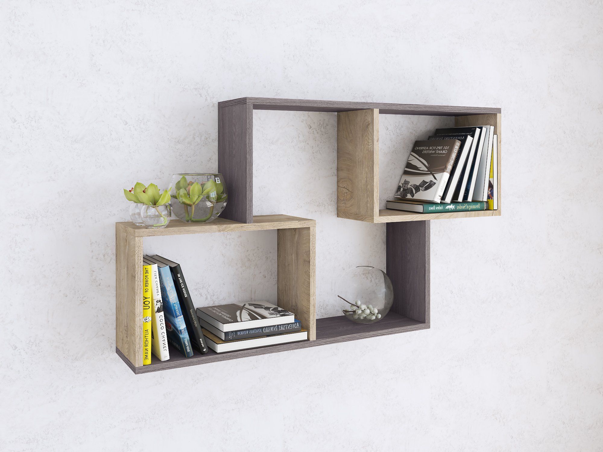 

Полка навесная ПН-3 Ясень анкор темный / Дуб эндгрейн