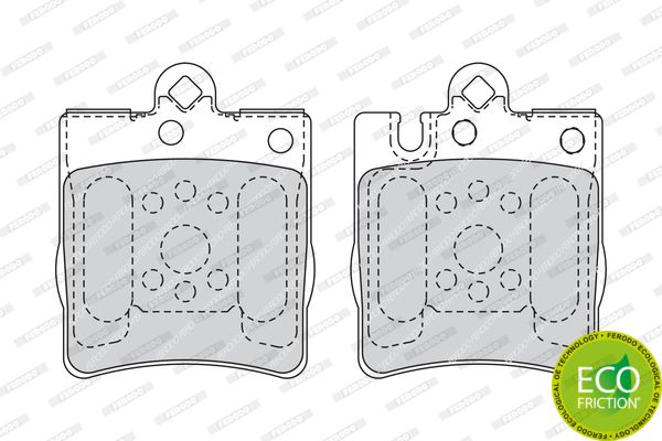 

Колодки дисковые з. MB W210 2.0-3.0TD 96-02 FDB1322 =709 00=223339