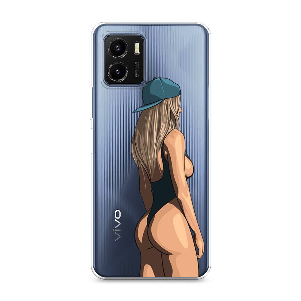 

Чехол на Vivo Y10 "Девушка в черном купальнике", Зеленый;бежевый;черный, 266450-6