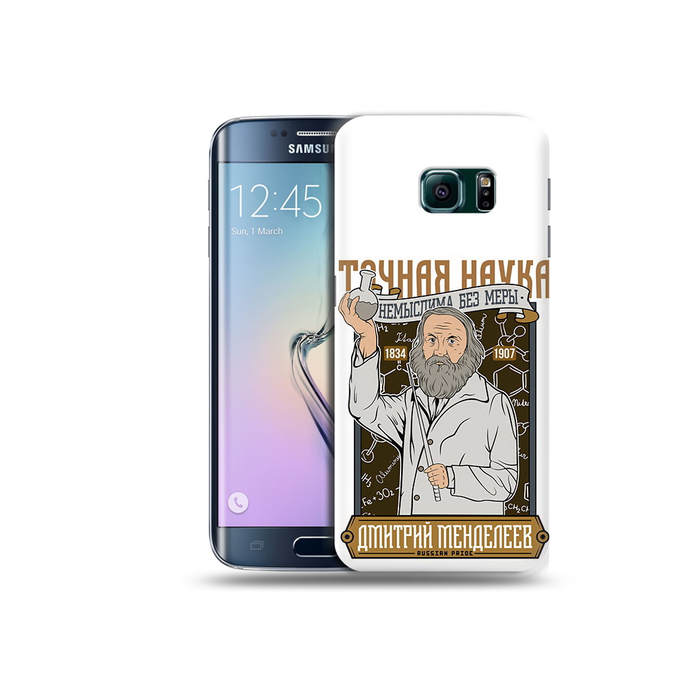 

Чехол MyPads Tocco для Samsung Galaxy S6 Edge Дмитрий Менделеев, Прозрачный, Tocco