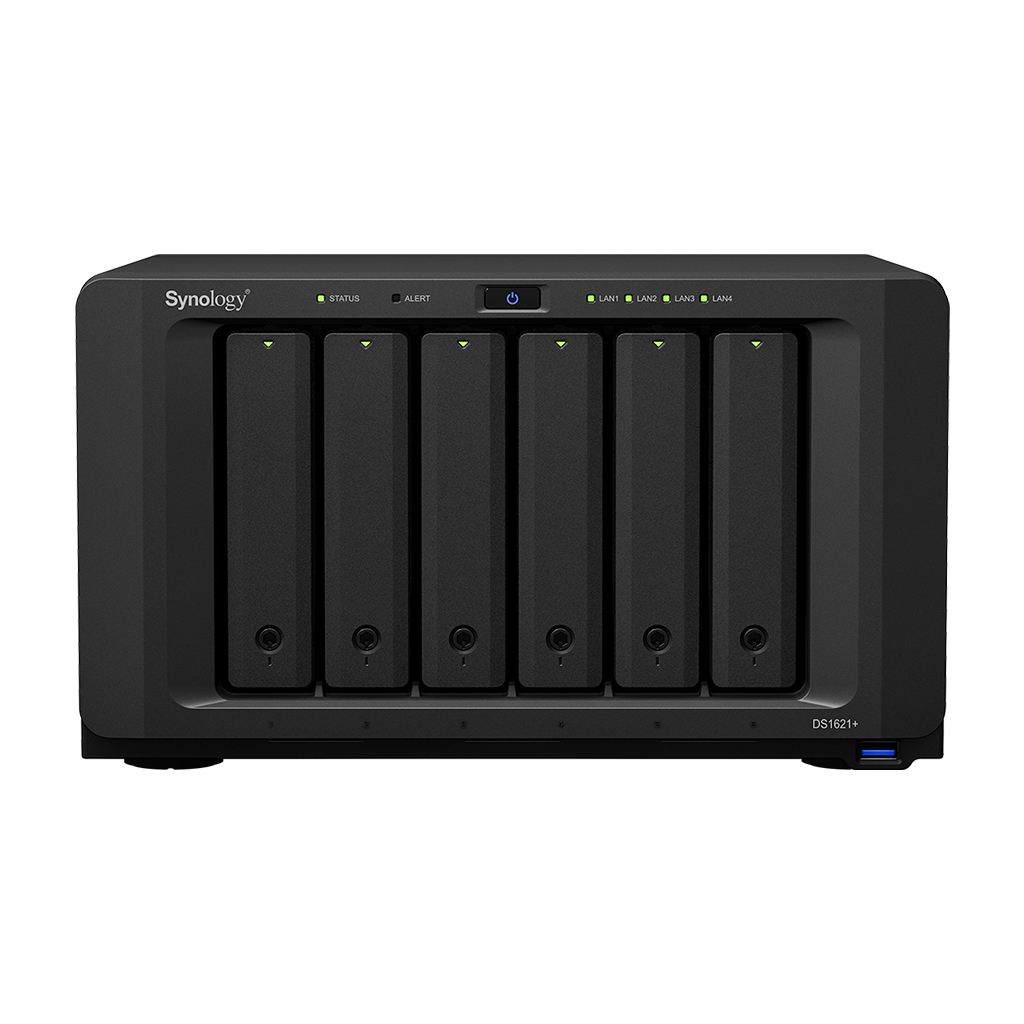 Сетевое хранилище данных Synology DS1621+ black (10002732629)