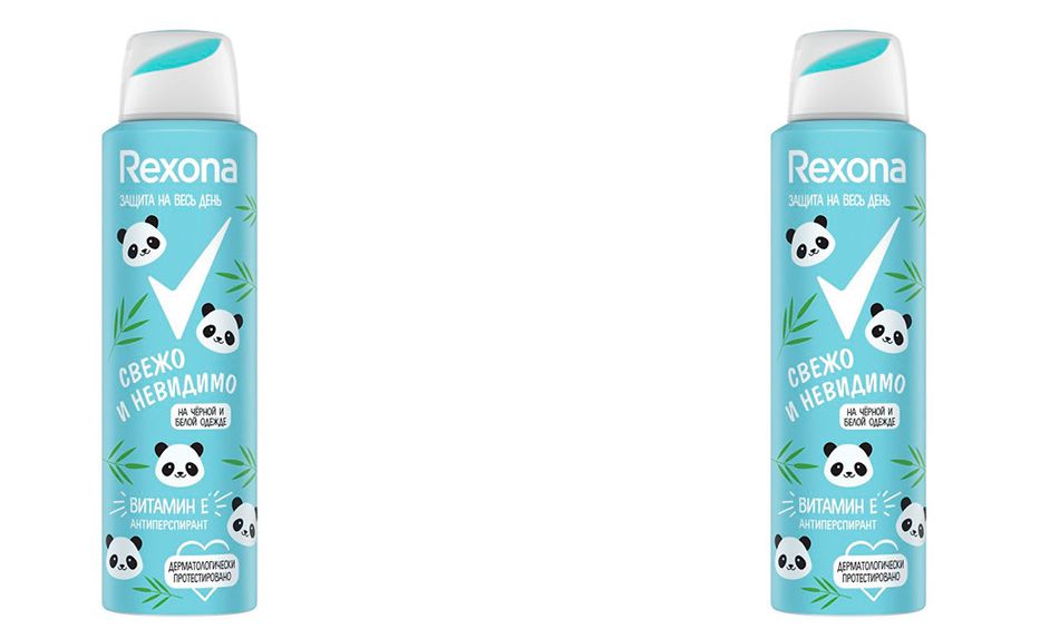 

Дезодорант-антиперспирант Rexona свежо и невидимо спрей женский 150мл 2шт, 8714100846599