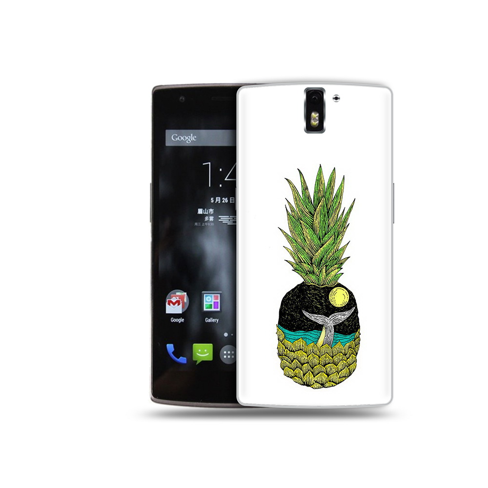 

Чехол MyPads Tocco для OnePlus One ананас с китом, Прозрачный, Tocco