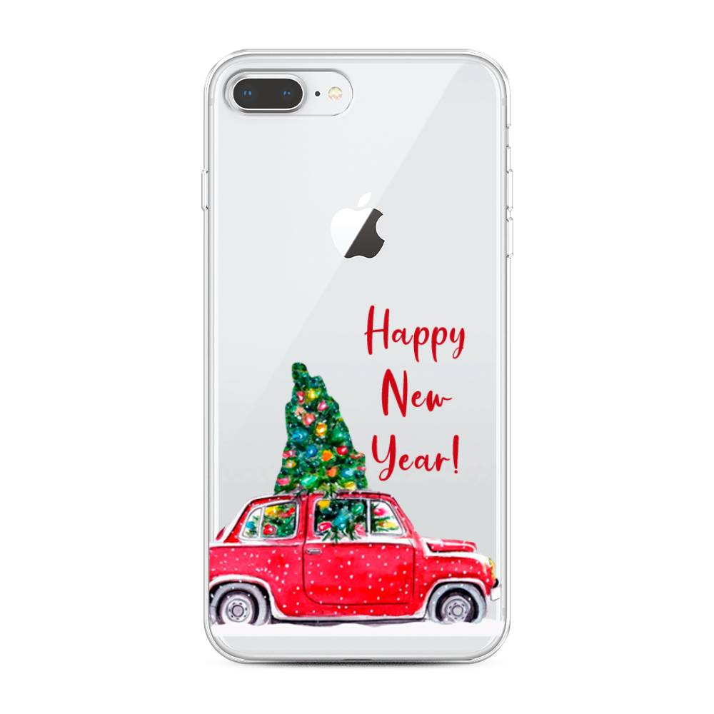 

Чехол на Apple iPhone 7 Plus "Happy New Year", Красный;зеленый, 10750-5