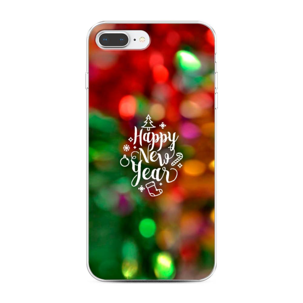 

Чехол на Apple iPhone 7 Plus "Новый Год на елке", Зеленый;красный;желтый, 10750-5