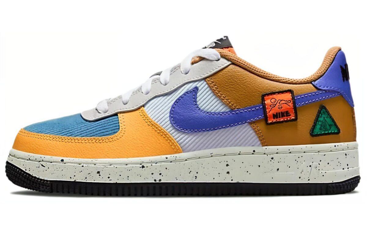 

Кеды унисекс Nike Air Force 1 GS оранжевые 38 EU, Оранжевый, Air Force 1 GS