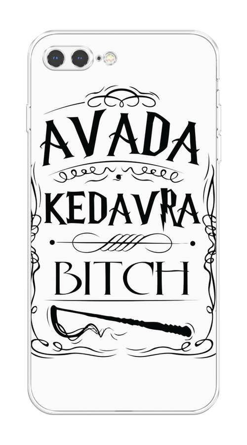 

Чехол на Apple iPhone 7 Plus "Avada kedavra bitch", Белый;серый;черный, 10750-1