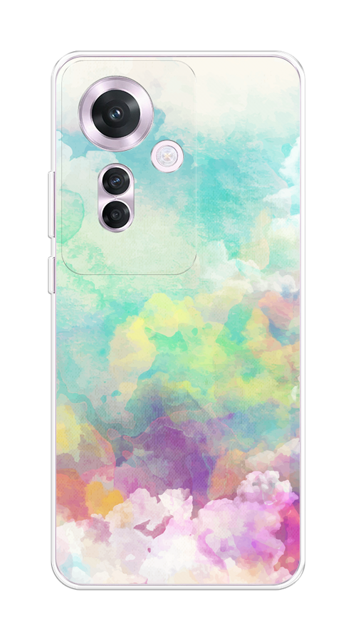 

Чехол на Oppo Reno 11F "Воздушное небо", Белый;голубой;розовый;желтый, 2516650-1
