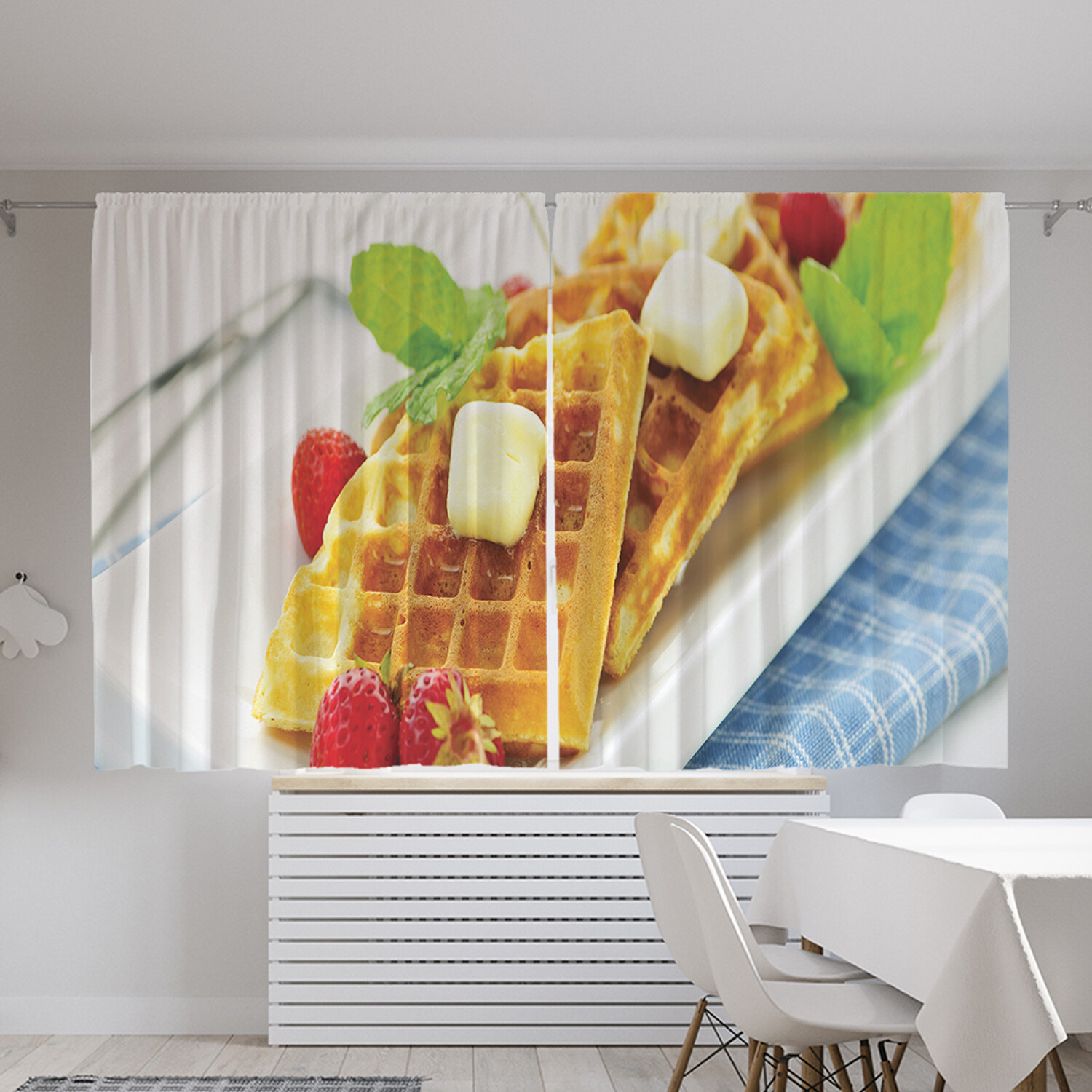 

Классические шторы JoyArty "Бельгийские вафли", серия Oxford DeLux, 2 полотна 145x180 см, Бельгийские вафли