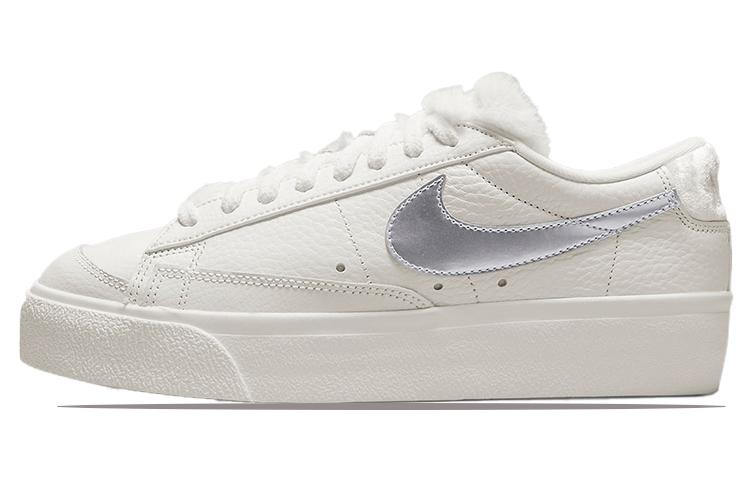 

Кеды унисекс Nike Blazer Low platform белые 42 EU, Белый, Blazer Low platform