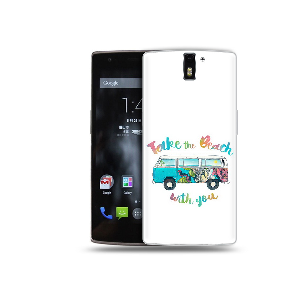 

Чехол MyPads Tocco для OnePlus One Хиппи автобус, Прозрачный, Tocco