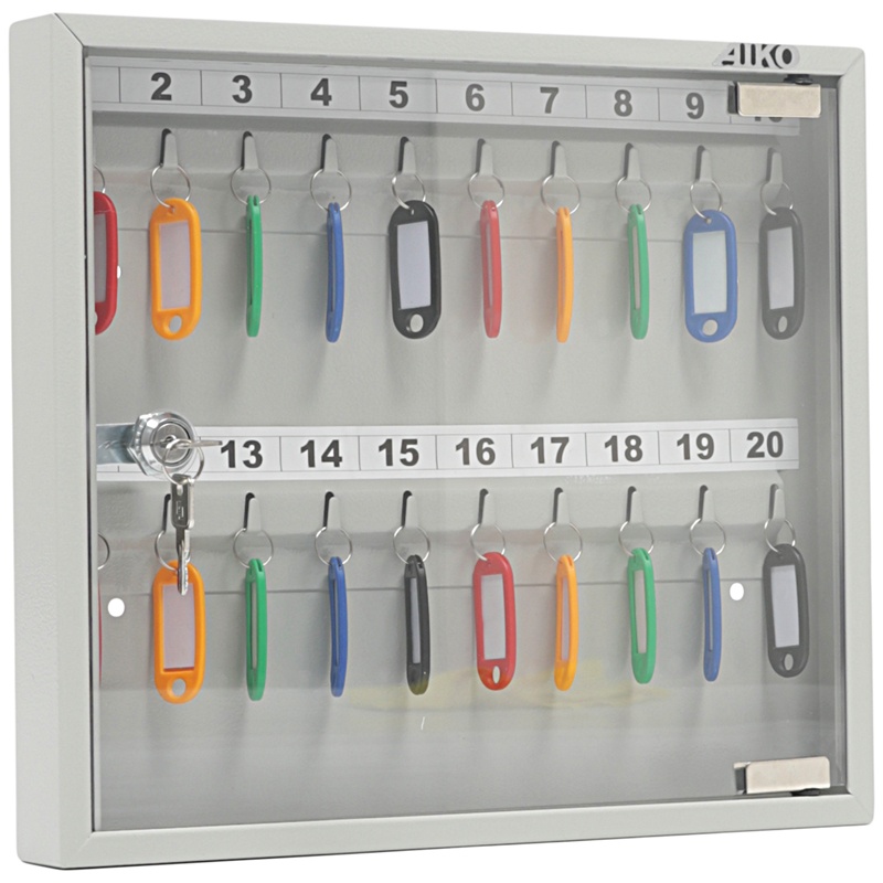 

Промет Aiko Key-20G на 20 ключей, 302х367х40 мм, металл, серый, с брелоками, Aiko Key-20G на 20 ключей, 302х367х40 мм, металл, серый, с брелоками