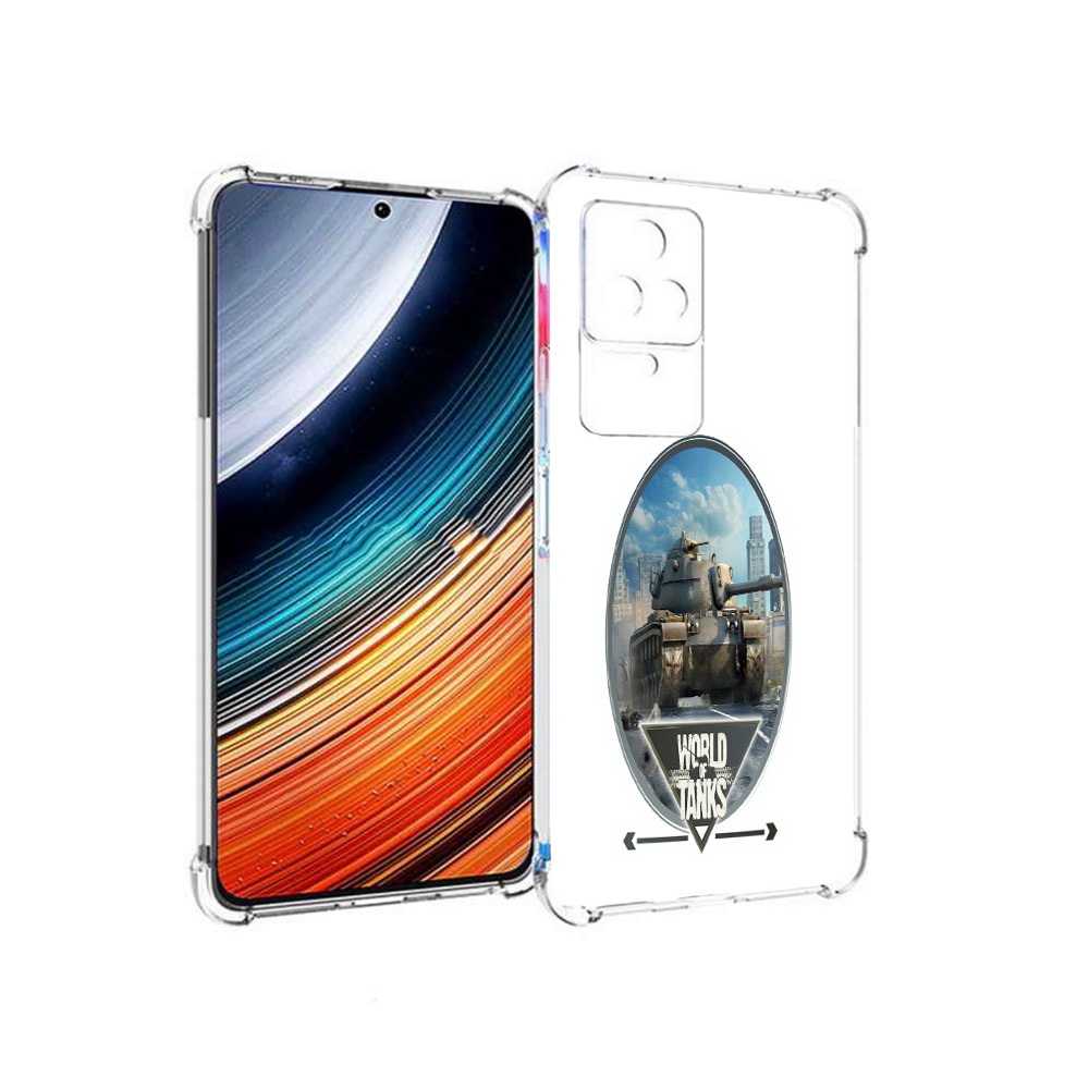 

Чехол MyPads игра с танками для Xiaomi Redmi K40S/Poco F4, Прозрачный, Tocco
