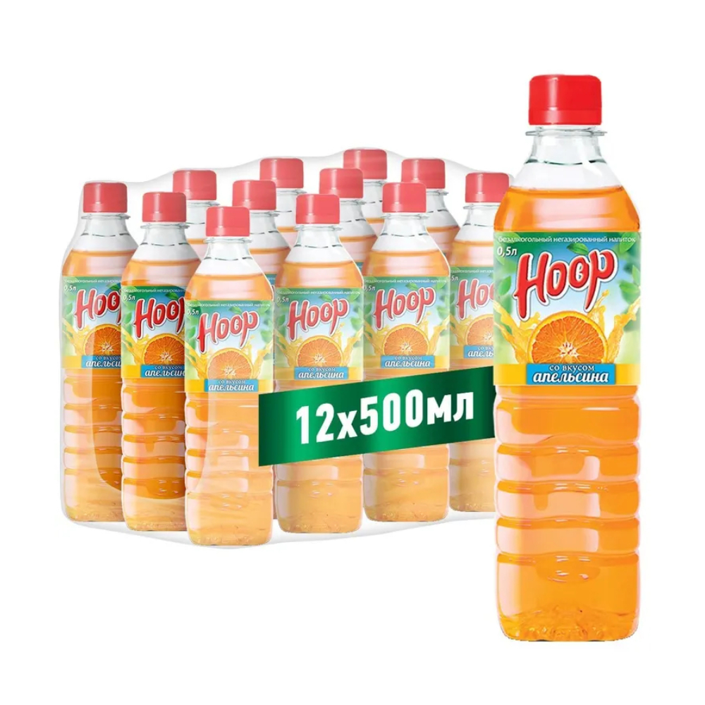 Напиток Hoop негазированный, со вкусом апельсина, 12x500 мл