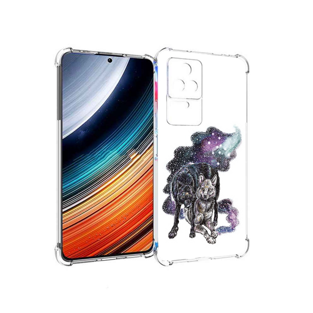 

Чехол MyPads звездные волки для Xiaomi Redmi K40S/Poco F4, Прозрачный, Tocco
