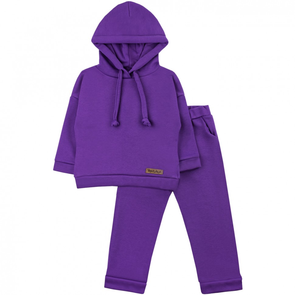 Костюм спортивный YOULALA КСУюла, фиолетовый, 110 костюм спортивный детский happyfox hf00171 фиолетовый 116