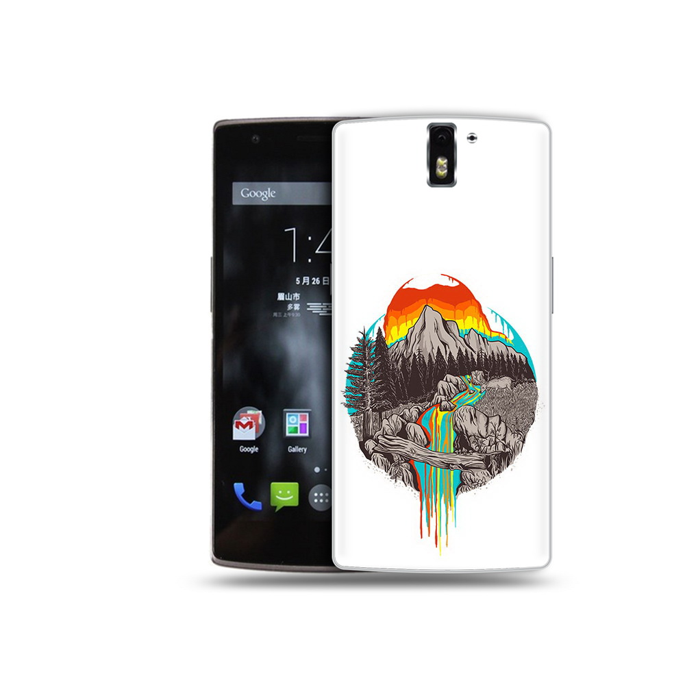 

Чехол MyPads Tocco для OnePlus One Радужный водопад, Прозрачный, Tocco