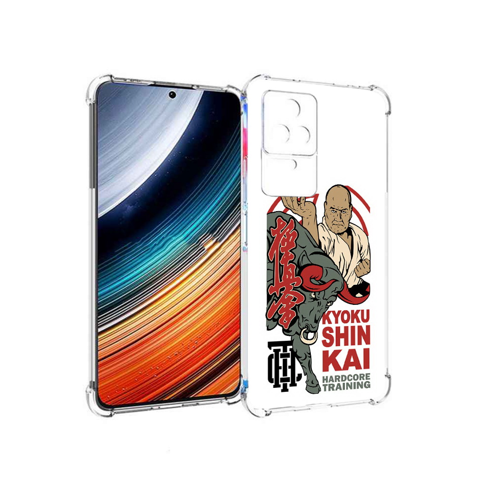 

Чехол MyPads единоборства рисунок для Xiaomi Redmi K40S/Poco F4, Прозрачный, Tocco