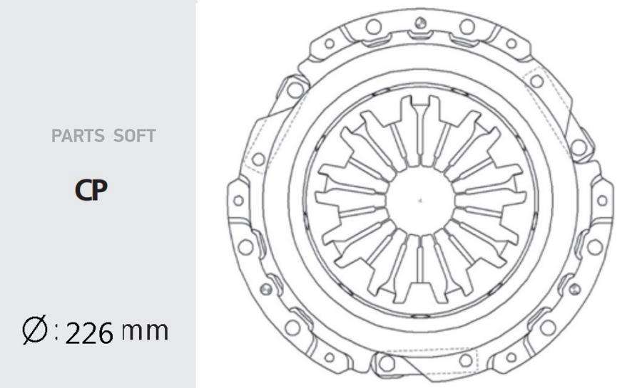 Корзина Сцепления Toyota Camry/Carina/Corona/Celica 3S/4S/5S Valeo Phc Tyc-10