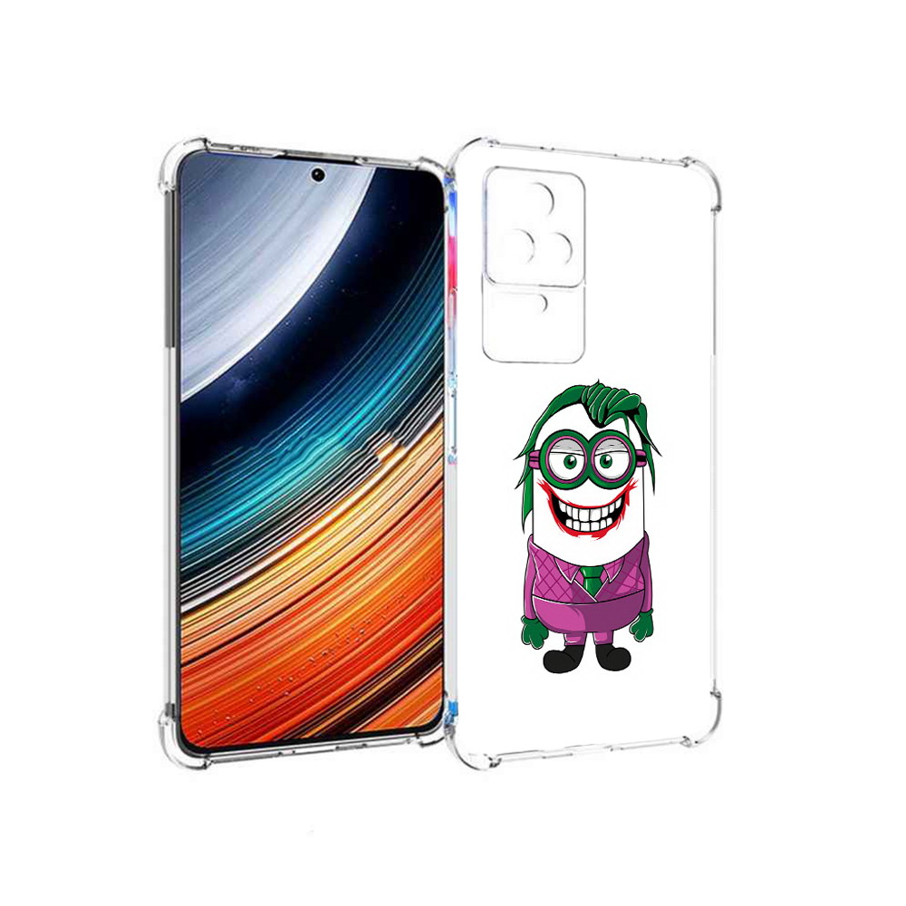 Чехол MyPads джокер миньон для Xiaomi Redmi K40S/Poco F4