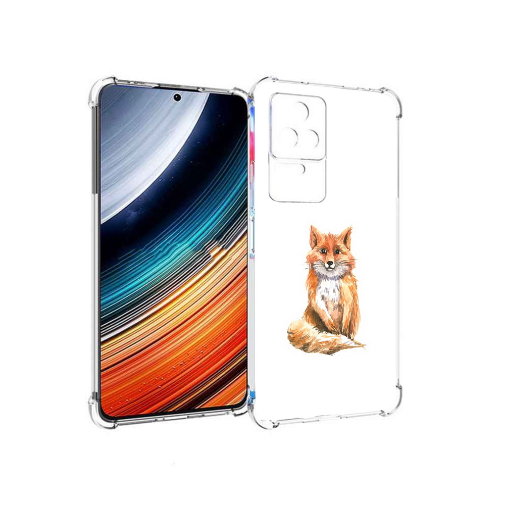 

Чехол MyPads детская лиса для Xiaomi Redmi K40S/Poco F4, Прозрачный, Tocco