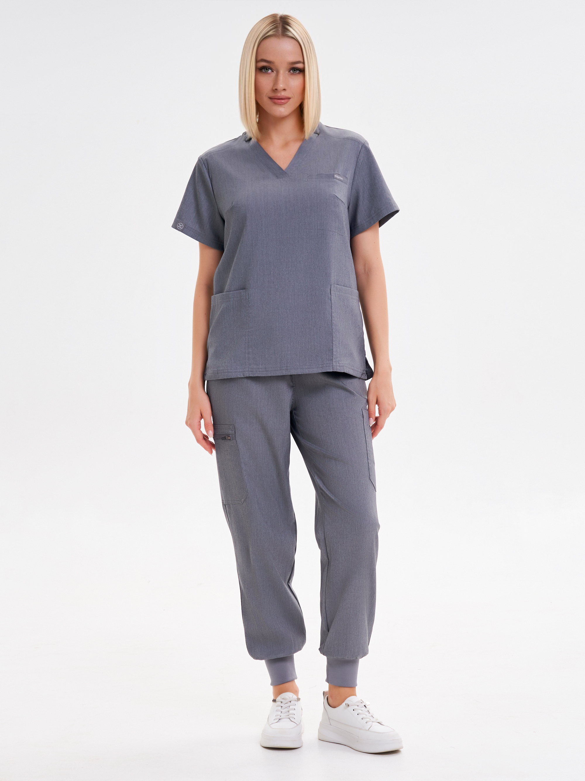 

Костюм медицинский унисекс NoBrand MD22 серый L, MD22