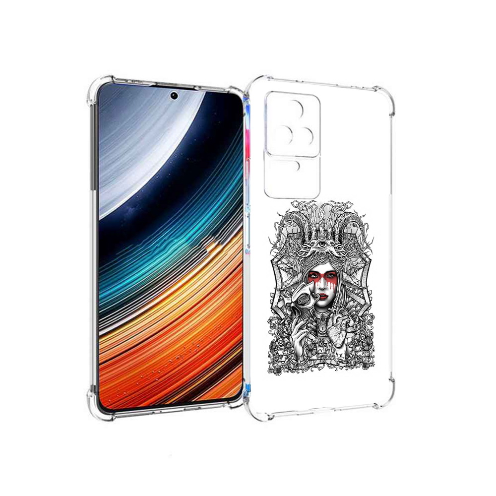 

Чехол MyPads грусная девушка для Xiaomi Redmi K40S/Poco F4, Прозрачный, Tocco