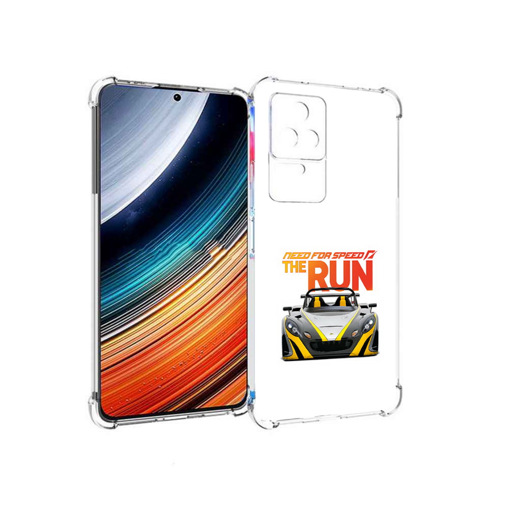 

Чехол MyPads гонка для Xiaomi Redmi K40S/Poco F4, Прозрачный, Tocco