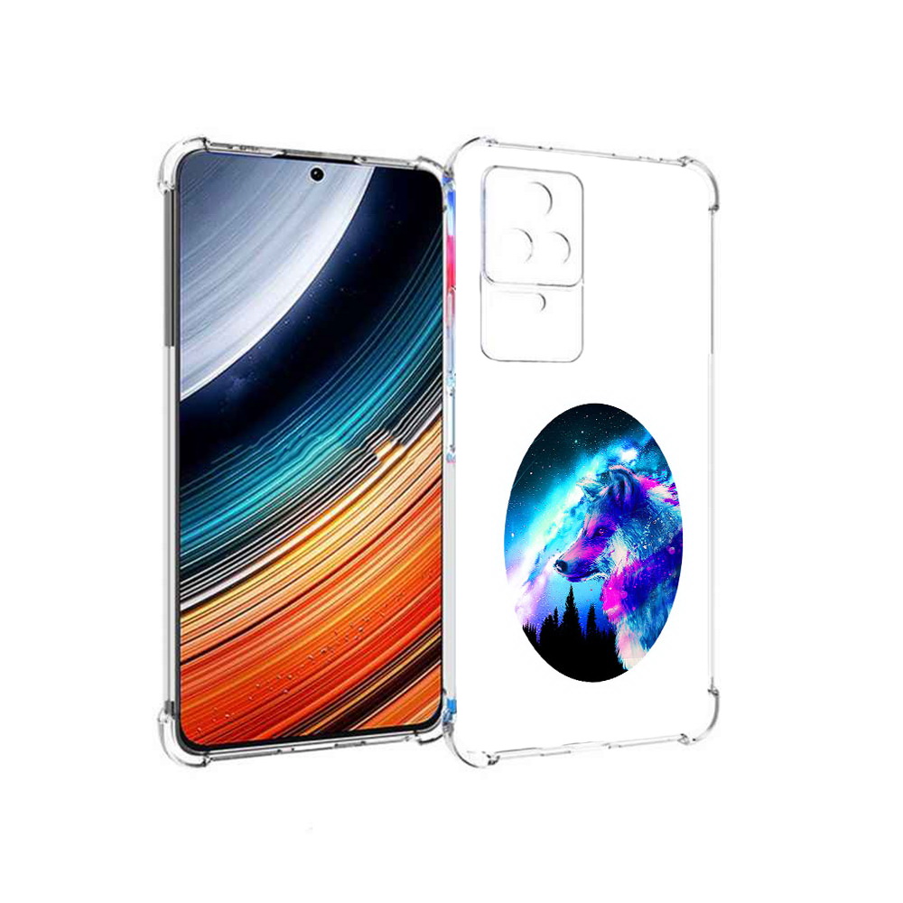 

Чехол MyPads голубой волк для Xiaomi Redmi K40S/Poco F4, Прозрачный, Tocco