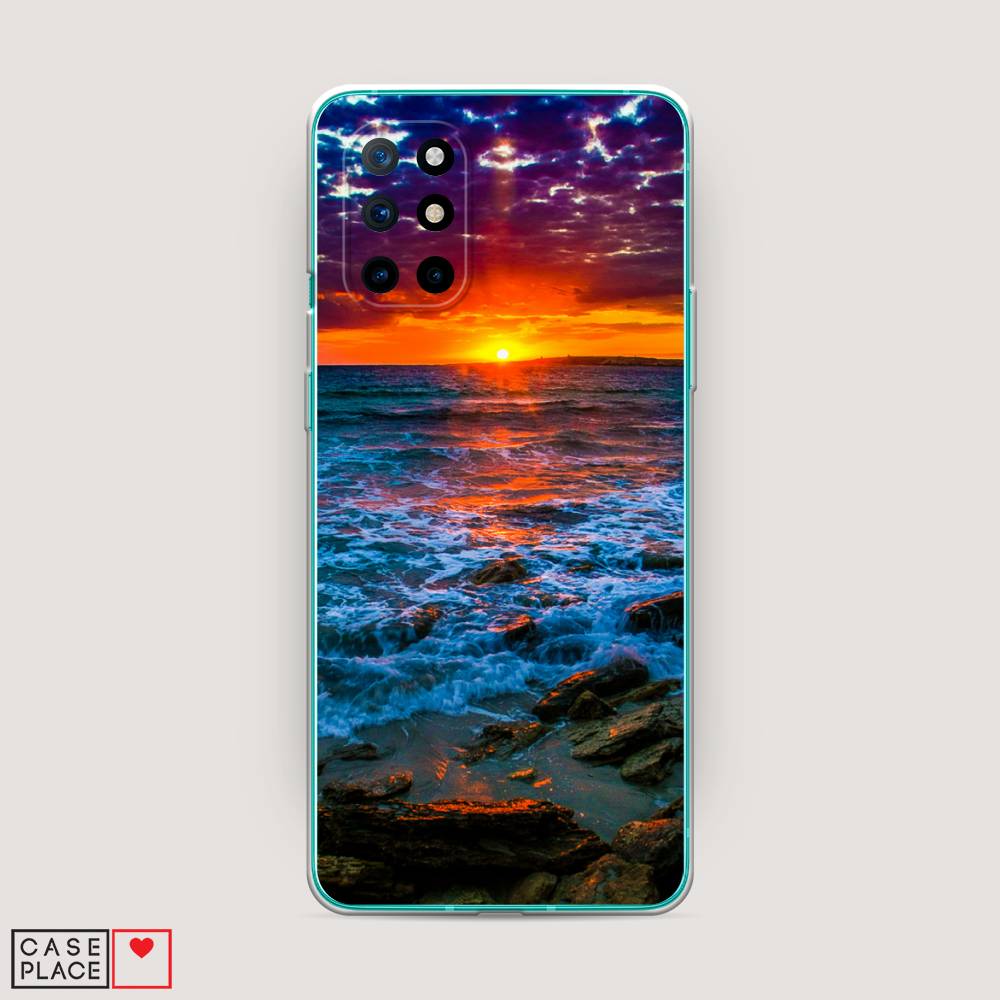 

Чехол на OnePlus 8T "Закат 1", Оранжевый;синий, 151150-2