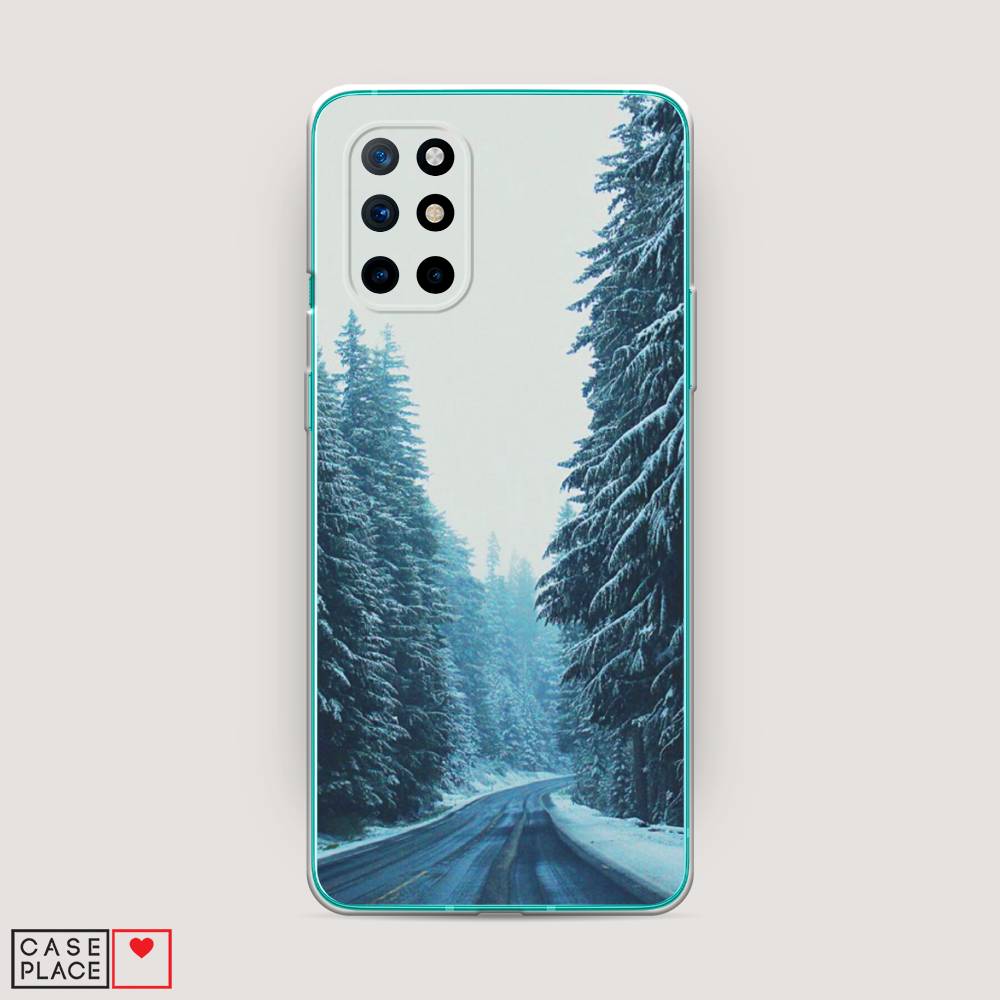 

Чехол на OnePlus 8T "Зима 9", Бежевый;голубой;черный, 151150-2
