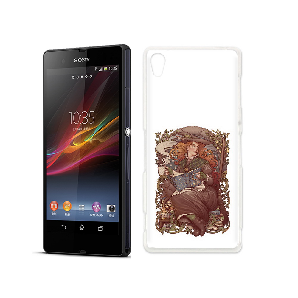 

Чехол MyPads Tocco для Sony Xperia Z Женские_126, Прозрачный, Tocco