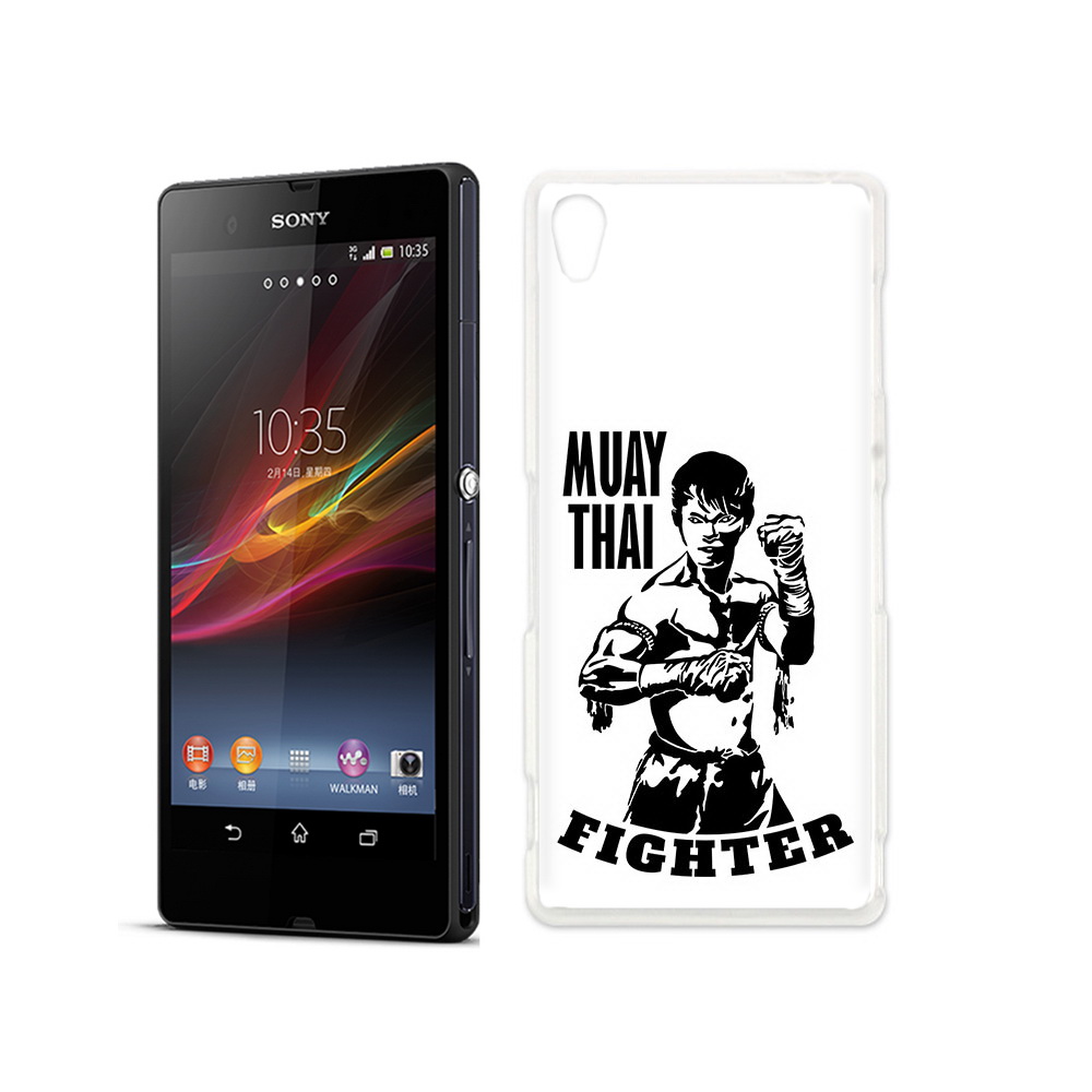 

Чехол MyPads Tocco для Sony Xperia Z Единоборства муайтай, Прозрачный, Tocco