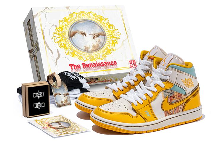 

Кеды унисекс Jordan Air Jordan 1 Retro High OG желтые 38 EU, Желтый, Air Jordan 1 Retro High OG
