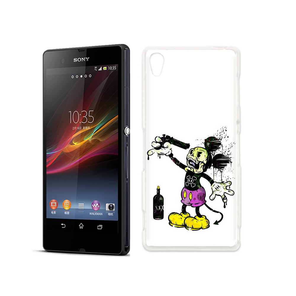 

Чехол MyPads Tocco для Sony Xperia Z Драг Микки, Прозрачный, Tocco