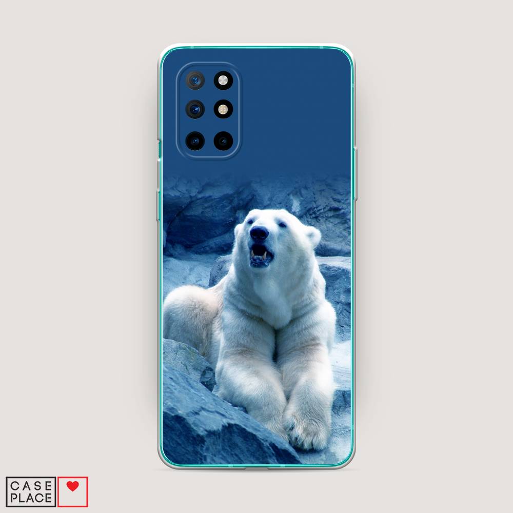 

Чехол на OnePlus 8T "Белый медведь", Голубой;белый, 151150-1