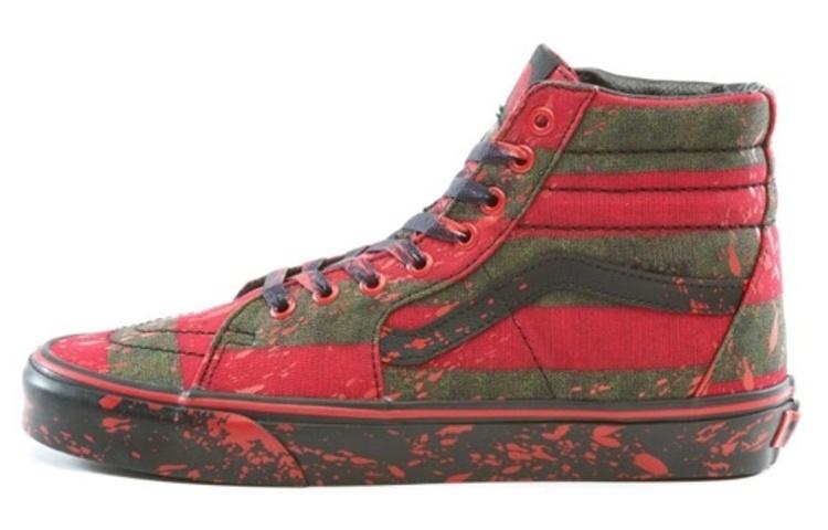 

Кеды унисекс Vans SK8 Freddy Krueger красные 35 EU, Красный, SK8 Freddy Krueger